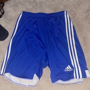 BLUE ADIDAS SHORTS
